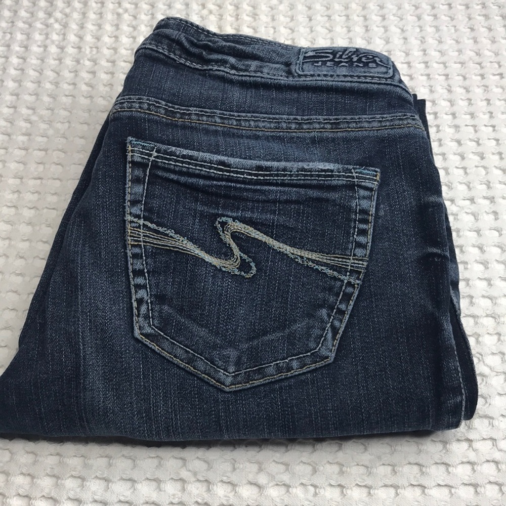 Silver Jeans Women Size 26 Aiko Bootcut Five Pocket Dark Wash